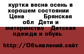 куртка весна-осень,в хорошем состоянии › Цена ­ 500 - Брянская обл. Дети и материнство » Детская одежда и обувь   